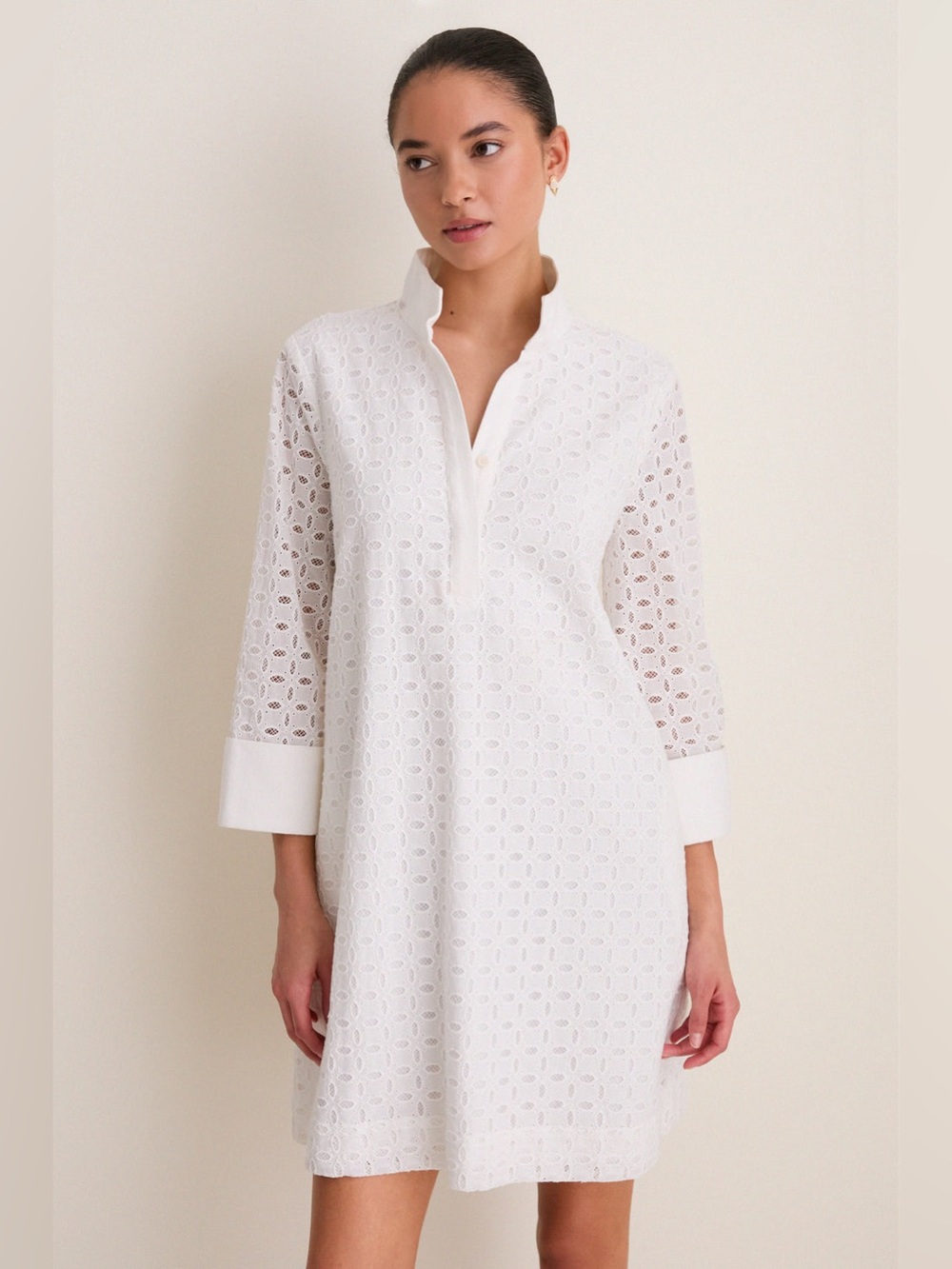 Tuckernuck White Eyelet Megan Dress Size XS Mini Dress NWT